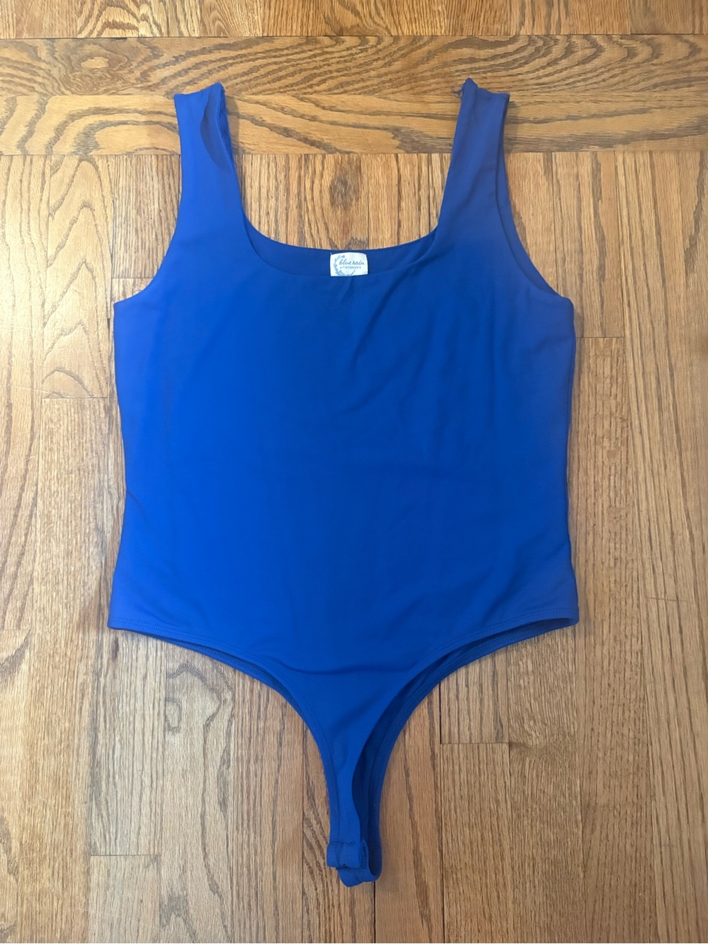 Royal Blue Scoop Neck Women's Bodysuit